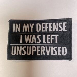 Funny/sarcastic 2 x 3 hook and loop patches